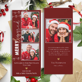 Merry Married Newlyged-Helgdag Card Inbjudningar