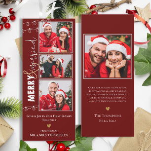 Merry Married Newlyged-Helgdag Card Inbjudningar