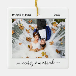 Merry & Married Ornament