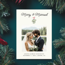 Merry & Married Personlig Newlyed Bröllop