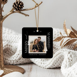 Merry & Married Photo Elegant Julgranar Julgransprydnad Keramik