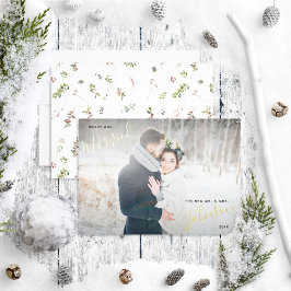 Merry & Married Winter Berry Bröllop Photo