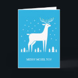 Merry Mazel Tov Helgkort<br><div class="desc">Anpassningsbar jul/Hanukkah/Chrismukah renmenorah-kort för helgdagarna.</div>