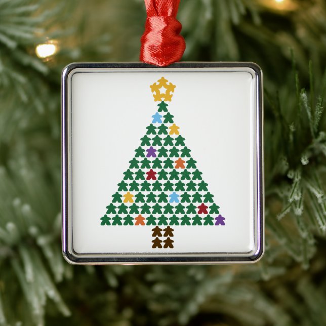 Merry Meeple Julgran Metall Ornament (Träd)