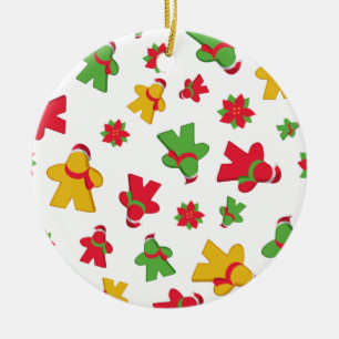 Merry Meeple-julstyrelsen Game Mönster Julgransprydnad Keramik