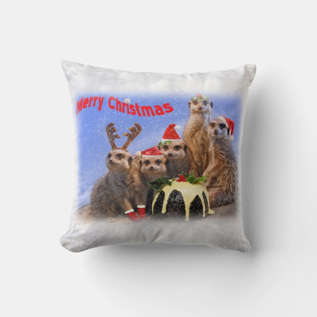 Merry Meerkats Pillow Kudde (Framsida)