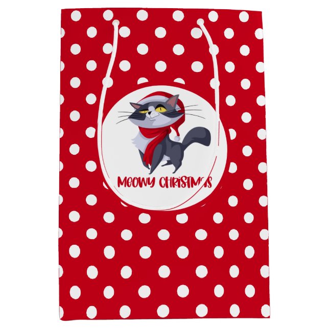 Merry Meowy jul Cat Gift Bag (Framsidan)