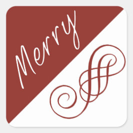 Merry, Merry - dekal Fyrkantigt Klistermärke