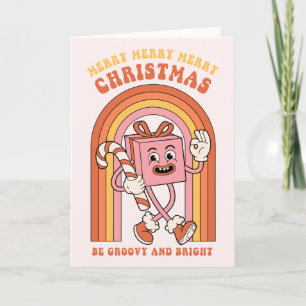 Merry Merry God jul - Be Groovy och Bright Helgkort