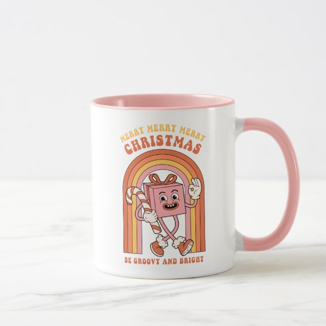 Merry Merry God jul - Be Groovy och Bright Mugg (Höger)