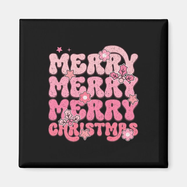 Merry Merry God jul Festivity Magnet (Framsidan)