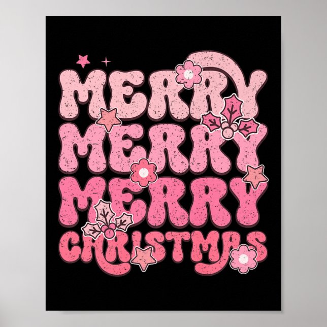 Merry Merry God jul Festivity Poster (Framsidan)