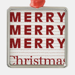 Merry, Merry, God jul Julgransprydnad Metall