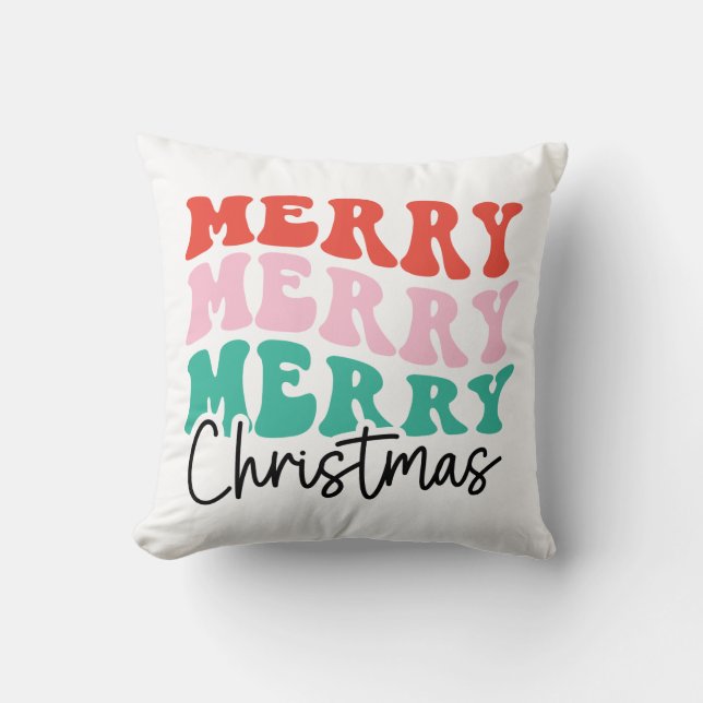 Merry Merry God jul Kudde (Framsida)