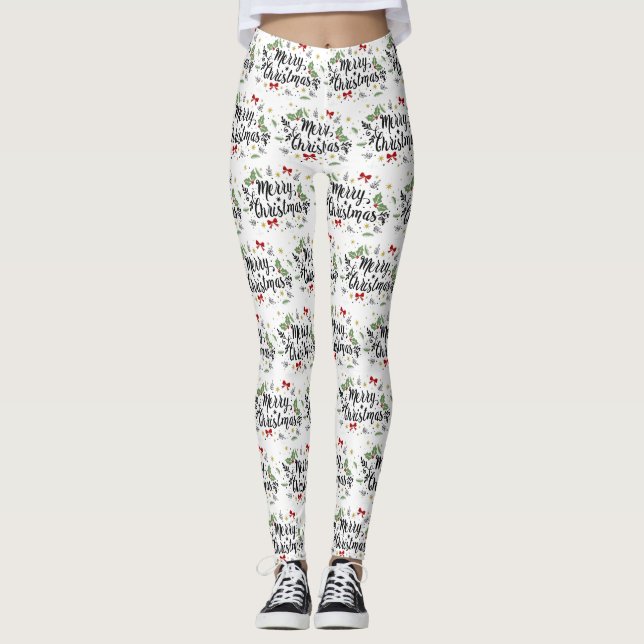 ***MERRY MERRY GOD JUL** LEGGINGS (Framsida)
