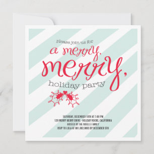 Merry Merry Holly Berries - inbjudan till Julfest