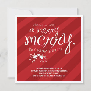 Merry Merry Holly Berries - inbjudan till Julfest