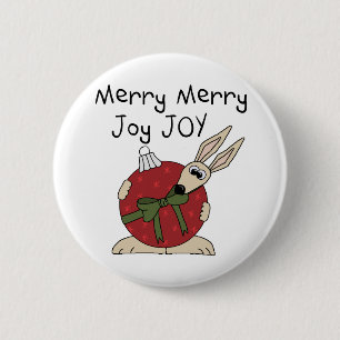 Merry Merry Joy Joy Tshirts och Gifts Knapp