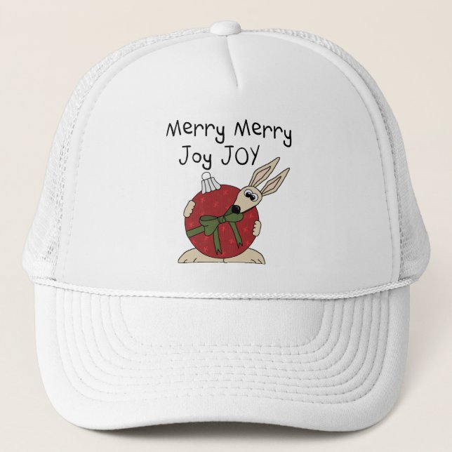 Merry Merry Joy Joy Tshirts och Gifts Truckerkeps (Framsida)