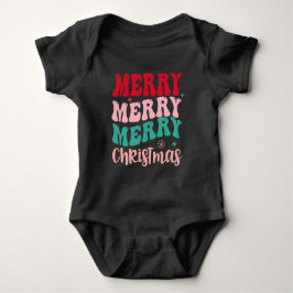 Merry Merry Merry Christmas Retro T Shirt