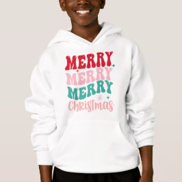 Merry Merry Merry Christmas Retro T Shirt