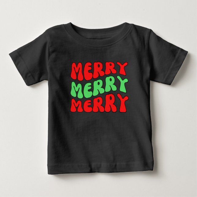 Merry Merry Merry T Shirt (Framsida)