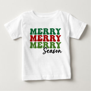 Merry Merry Season - Retro Helgdag Art T Shirt