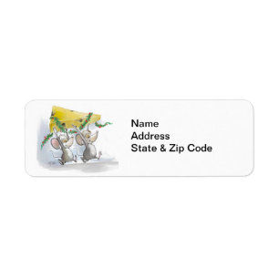 Merry Mice Mic & Mac Adressetiketters Returadress Etikett