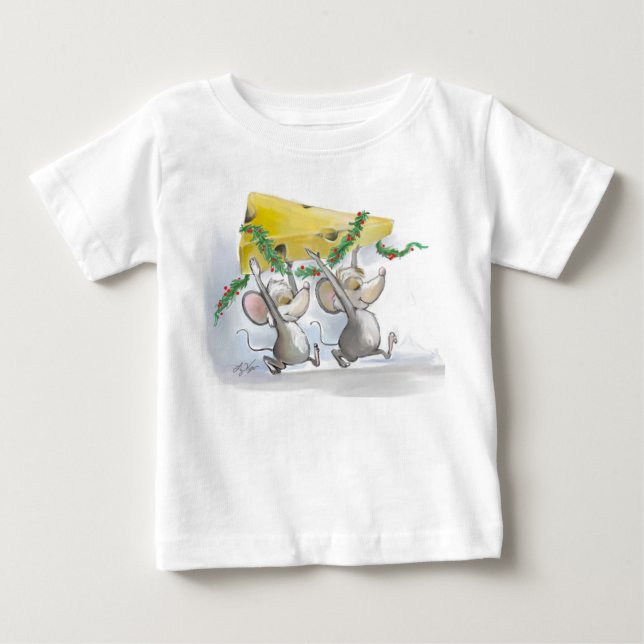Merry Mice Mic & Mac Infant T-Shirt (Framsida)