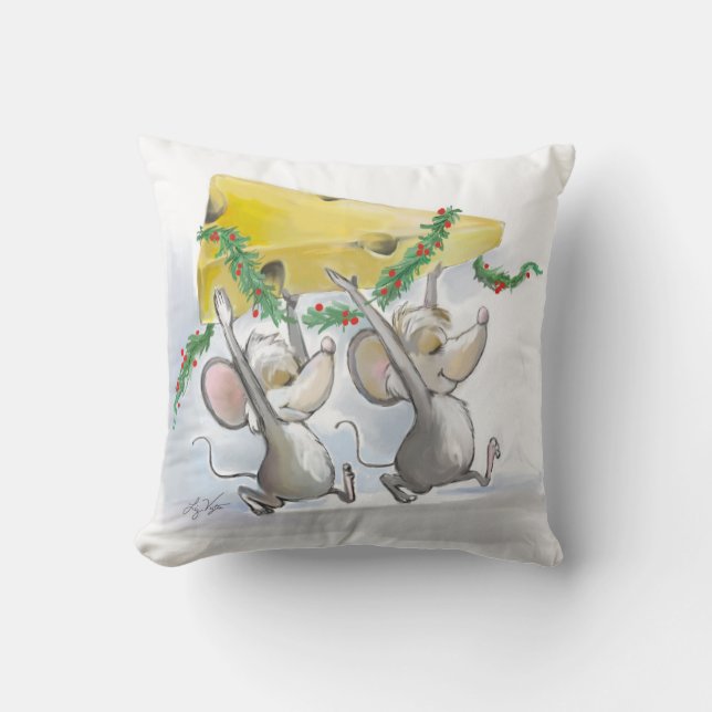 Merry Mice Mic & Mac Pillow Kudde (Framsida)