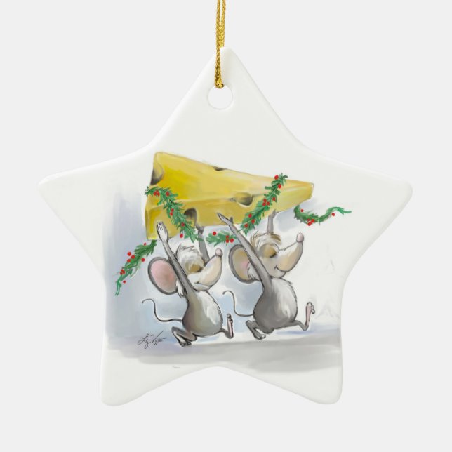 Merry Mice Mic & Mac Star Ornament (Framsidan)