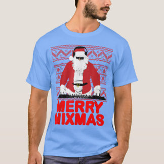 Merry Mimas till DJ Santa Pappa jul lustig T Shirt