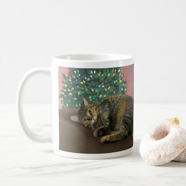 Merry MisChief - jul Kattunge Coffee Mugg (Med munk)