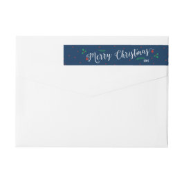 Merry Mistletoe jul Etikettband