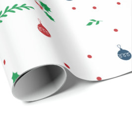 Merry Mistletoe Jul Helgdag Wrapping Papper Presentpapper