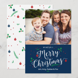 Merry Mistletoe Photo Helgdag Card Julkort
