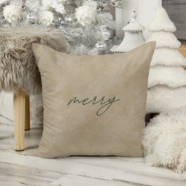 Merry ・ Modern minimal Taupe Velvet-jul Kudde