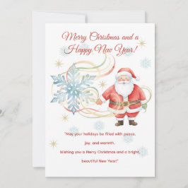 Merry Moments Christmas Flat Holiday Card Julkort