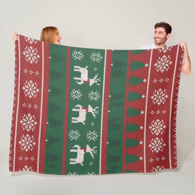 Merry Moments Christmas Fleecefilt (På plats)