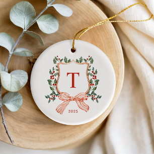 MERRY MONOGRAM Photo Julgransprydnad Keramik