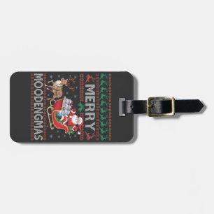 Merry MooDengmas Moo Deng jultomten Hippo Bagagebricka