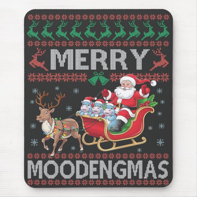 Merry MooDengmas Moo Deng jultomten Hippo Musmatta (Framsidan)