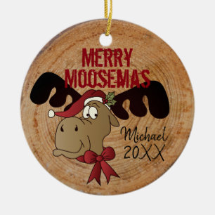 Merry Moosemas Julgransprydnad Keramik