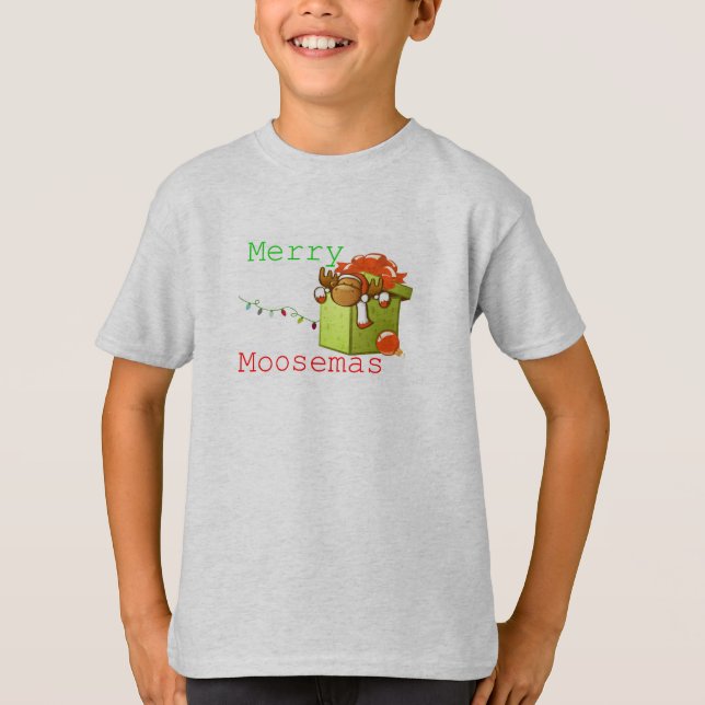 Merry Moosemas T Shirt (Framsida)