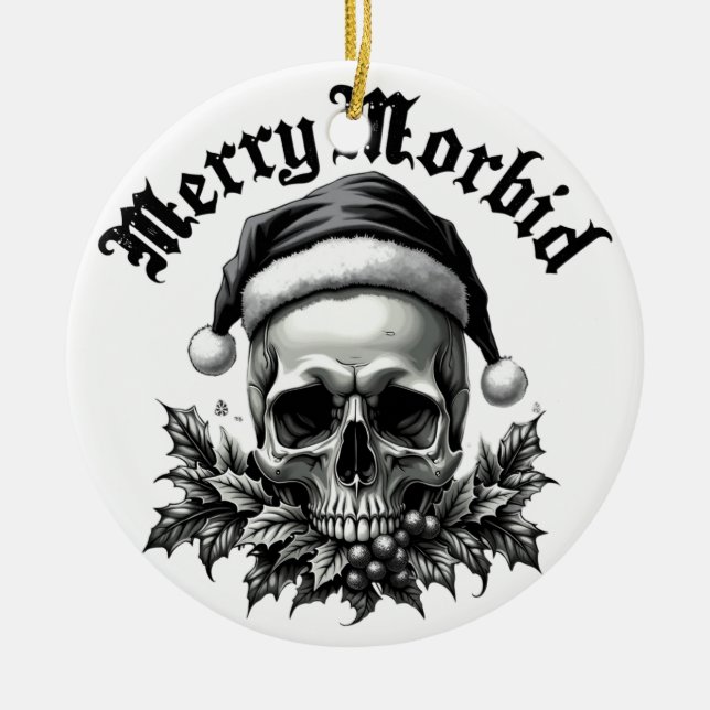 Merry Morbid Gothic Skull Ornament (Framsidan)