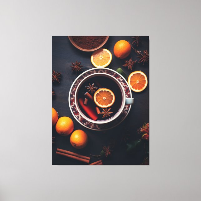 Merry & Mulled | Mysigt Helgdag Drink Canvastryck (Framsida)