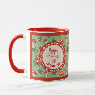 Merry Mushrooms Personalized Mugg