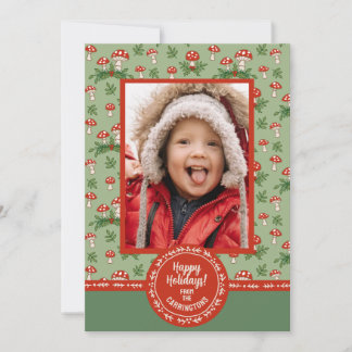 Merry Mushrooms Photo Julkort