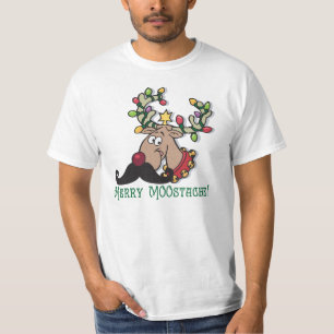 Merry Mustache Tee Shirt