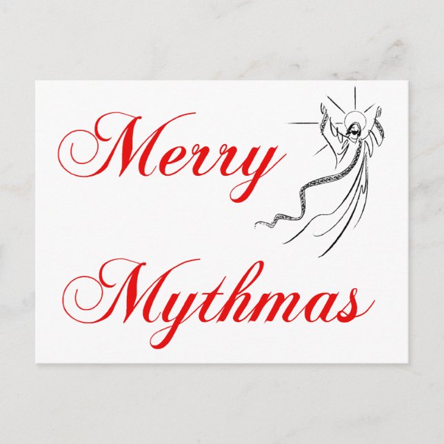 Merry Mythmas Helg Vykort (Framsida)